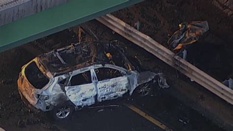 Serious injuries reported after fiery rollover crash in Foxboro